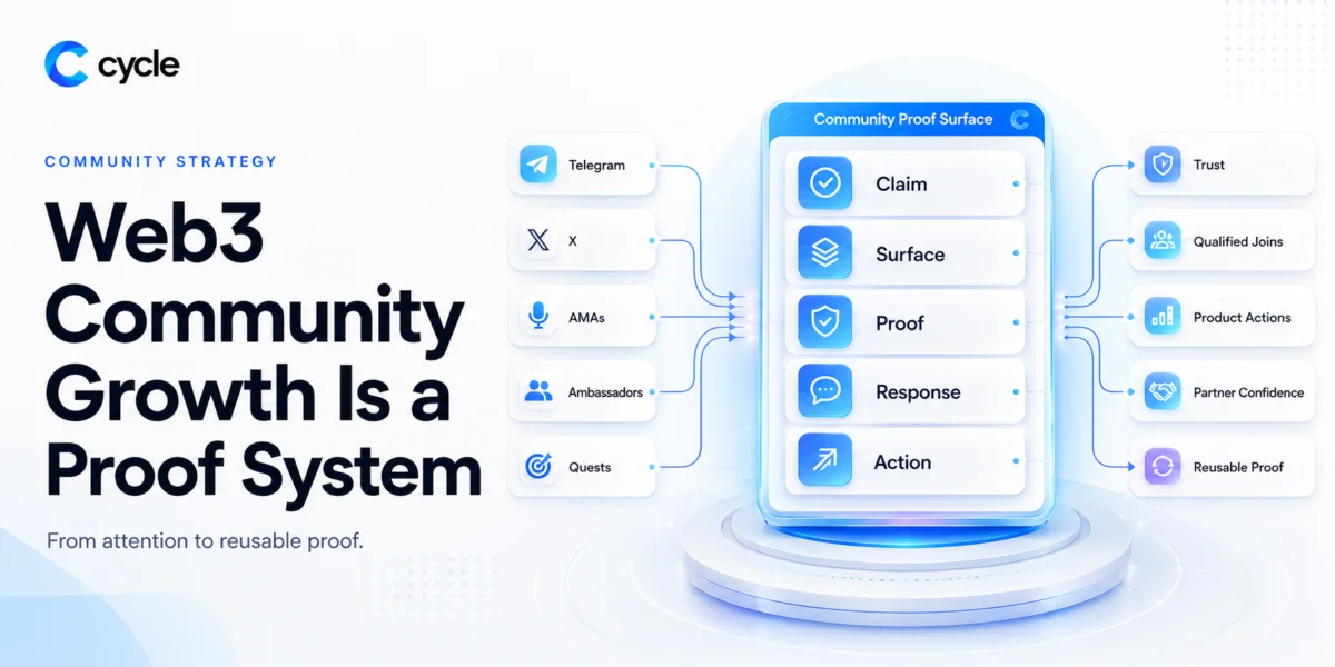 Web3 Community Growth Is a Proof System, Not a Chat Room