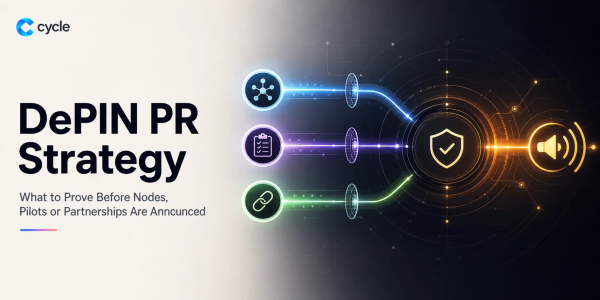 DePIN PR Strategy: What to Prove Before Nodes, Pilots or Partnerships Are Announced