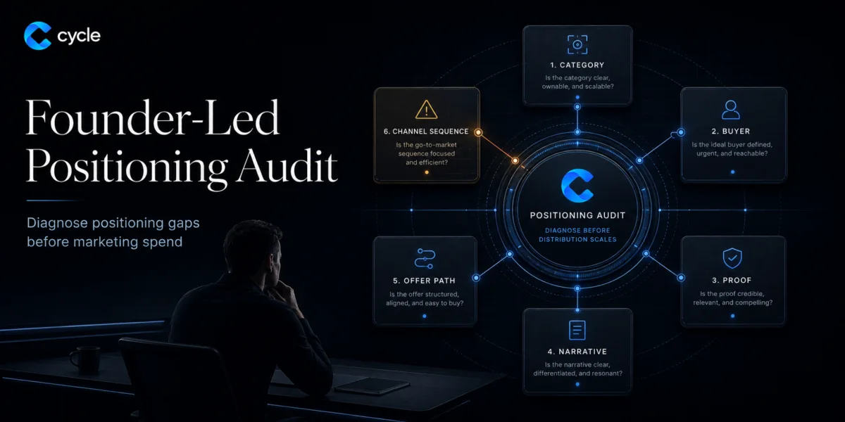 Founder-Led Positioning Audit: What to Fix Before More Marketing