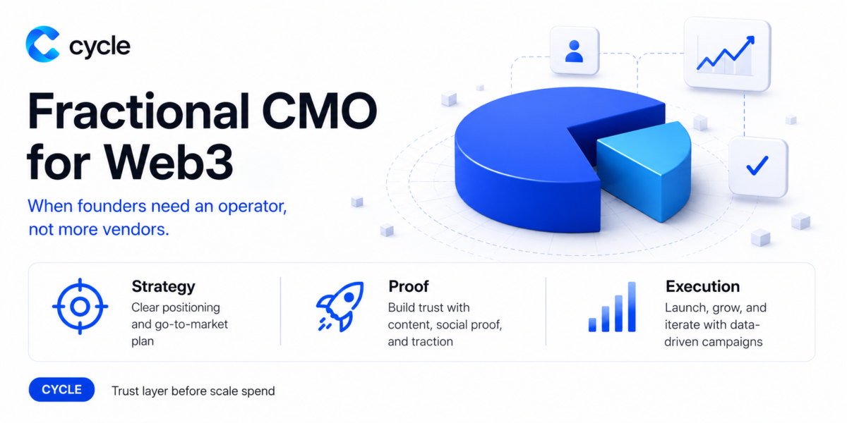 Fractional CMO for Web3: When Founders Need an Operator, Not More Vendors