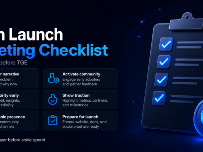 Token Launch Marketing Checklist: The Trust Layer Before TGE