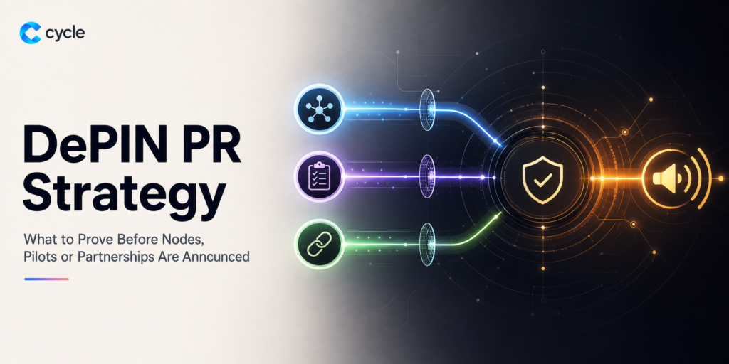 DePIN PR Strategy: What to Prove Before Nodes, Pilots or Partnerships Are Announced